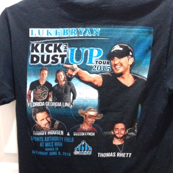 Luke Bryan "Kick The Dust Up Tour 2015 Size Small - Picture 3 of 4